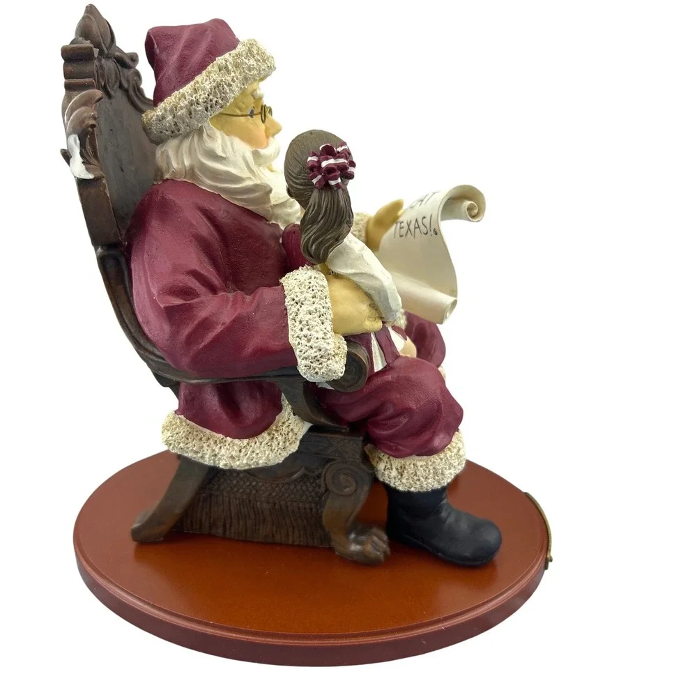 Texas A&M Wishlist Santa Figurine Collegiate Collectables Limited Series 2000‎